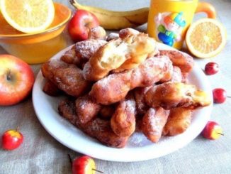 Творожные палочки с яблоком