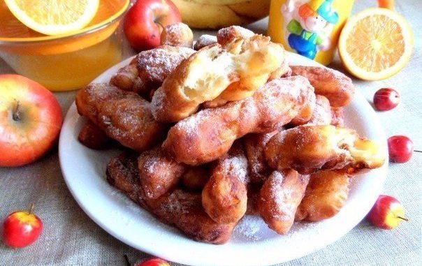 Творожные палочки с яблоком Творожные палочки с яблоком