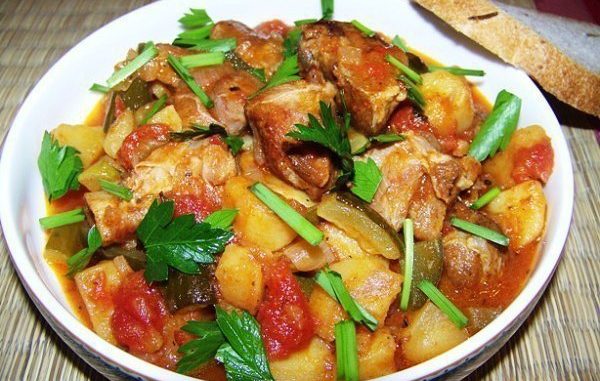 Жаркое из рубленого мяса