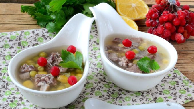 Заливное из говяжьего языка