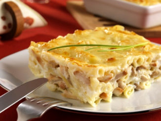 Макаронная запеканка с курицей