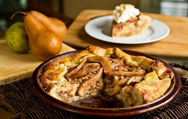 пирог с грушами