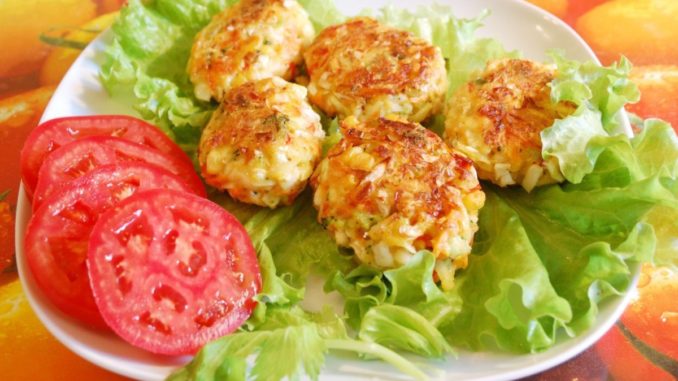 рисовые котлеты с овощами