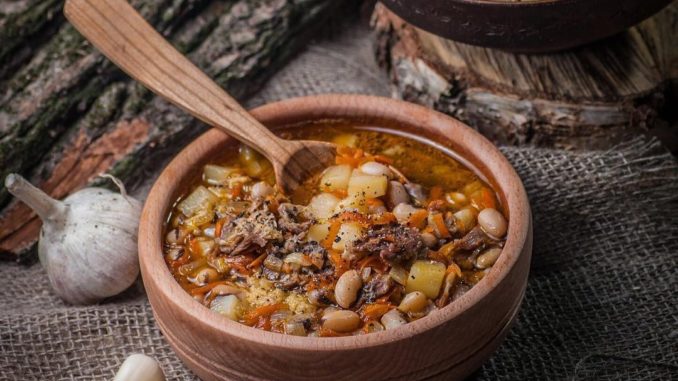Баранья похлёбка с чесноком Баранья похлёбка с чесноком