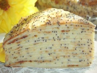 Блинный торт "Маковка" с заварным кремом
