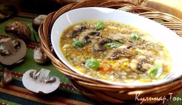 Cуп с грибами и гречкой Cуп с грибами и гречкой