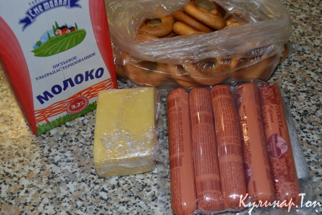 Сосиски в сушках - пошаговый рецепт