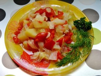 Диетическое овощное рагу в мультиварке