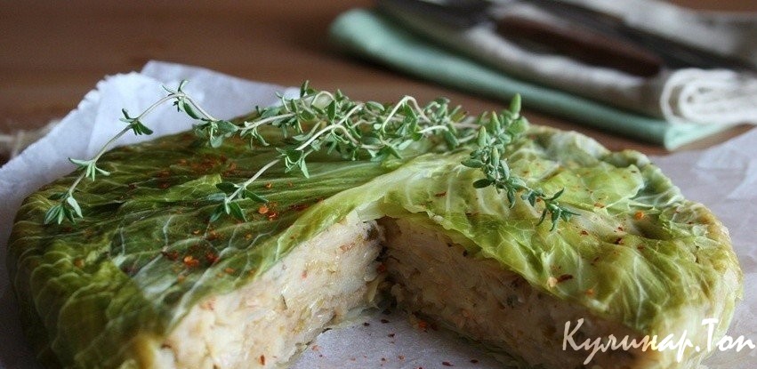 Капустная шарлотка