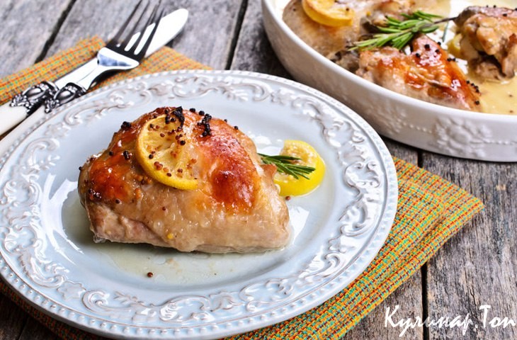 Куриные бедрышки с травами