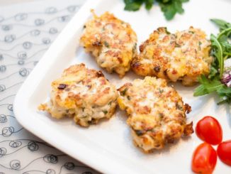 Куриные оладьи с сыром