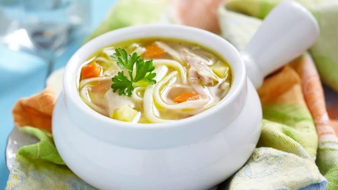 Куриный бульон с лапшой Куриный бульон с лапшой