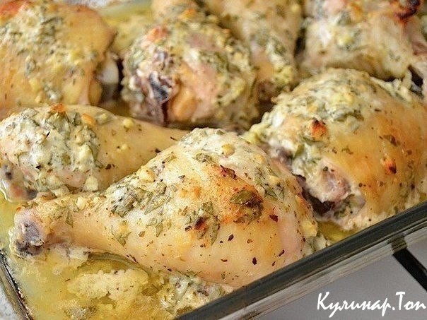 Курица в маринаде по-гречески