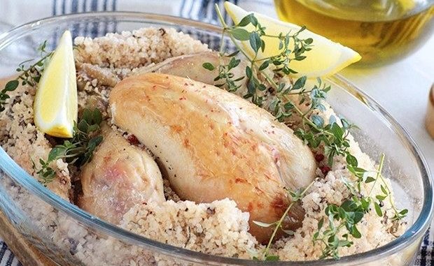 Курица в соляном коконе Курица в соляном коконе
