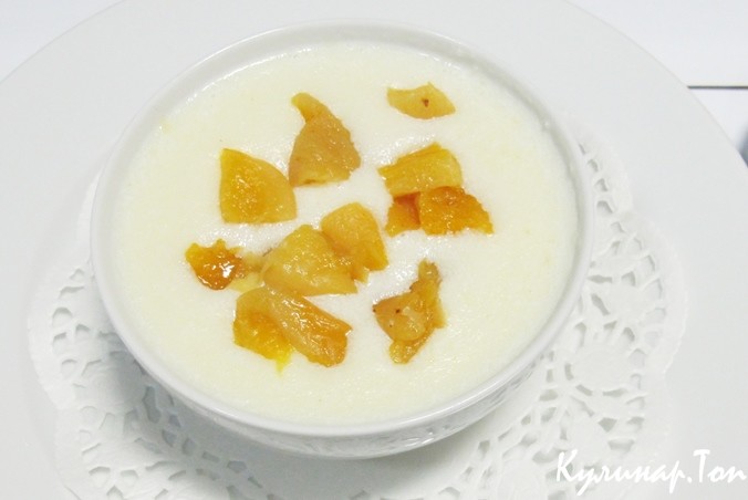 Манная каша с курагой