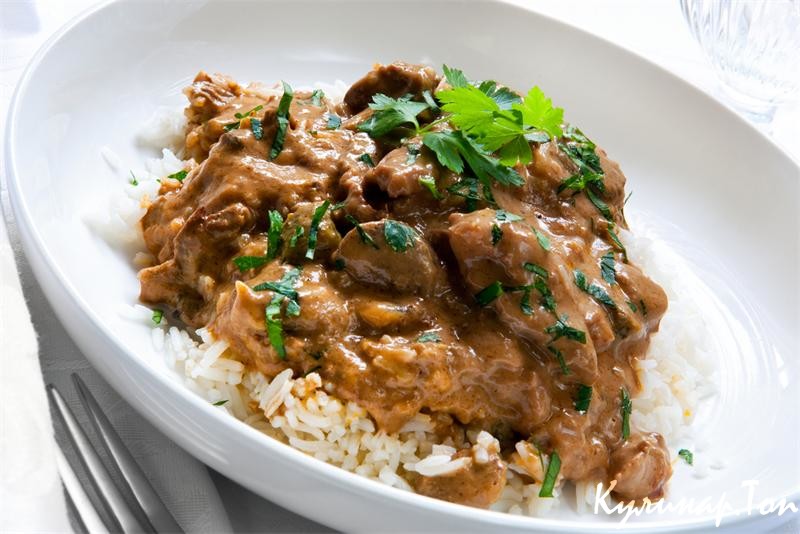 Мясо в сметане