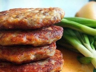 Оладьи из картофельного пюре с фаршем