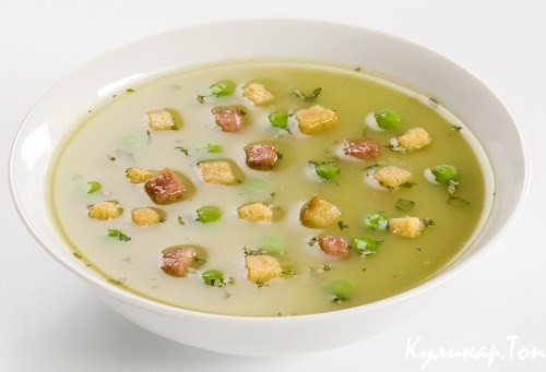 Овощной бульон с сухариками Овощной бульон с сухариками