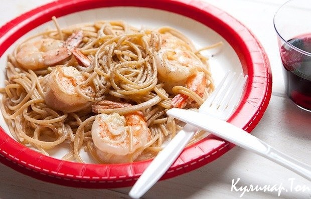 Паста с креветками