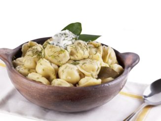 Пельмени с грибами и рисом