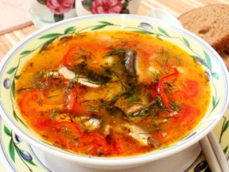 Рассольник с килькой