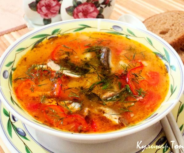 Рассольник с килькой