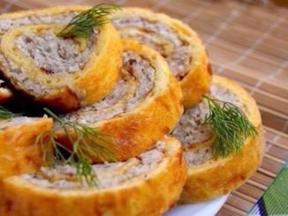 Рулет с куриным фаршем
