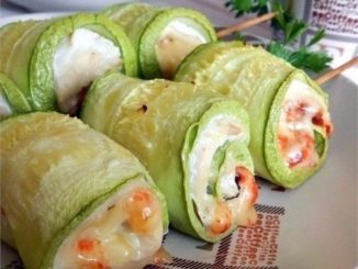 Рулетики из кабачков