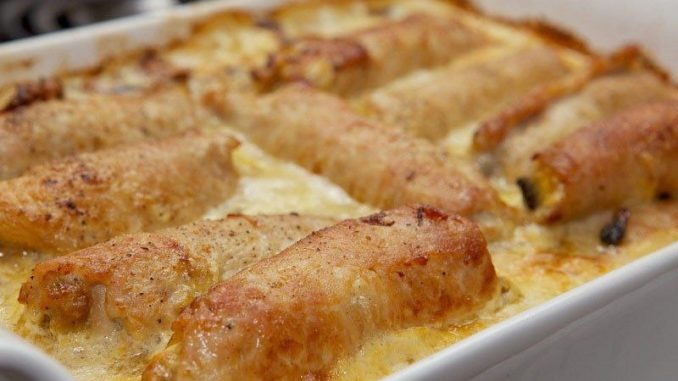 Рулеты из свинины с грибами Рулеты из свинины с грибами