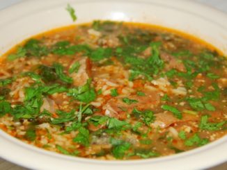 Суп из говядины с рисом