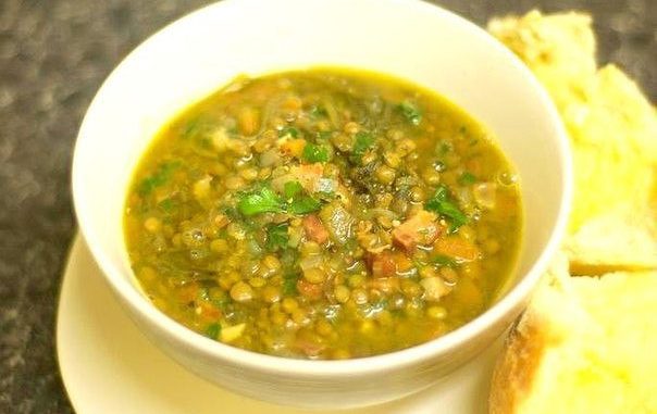 Суп с чечевицей и курицей Суп с чечевицей и курицей