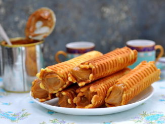 Вафельные трубочки со сгущенкой