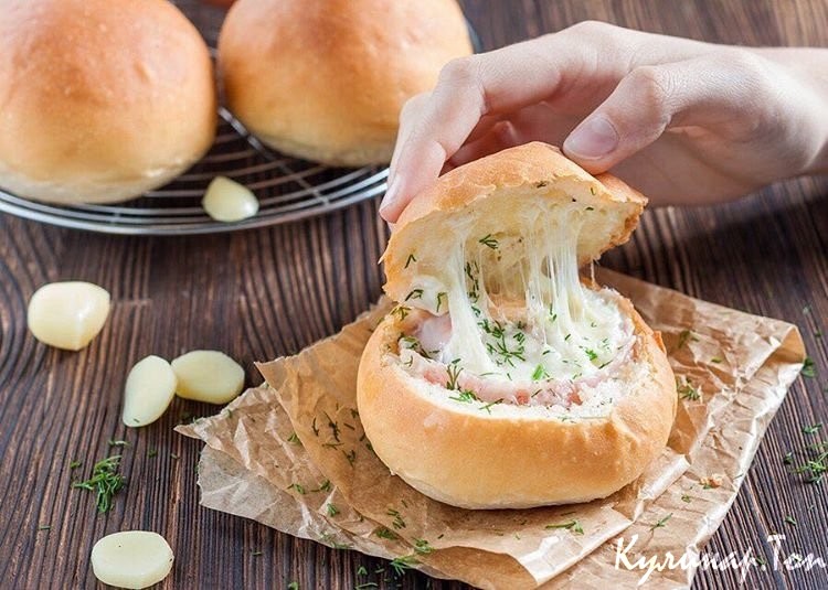 Яичница в булочке