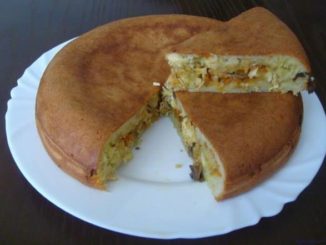 Заливной пирог в мультиварке