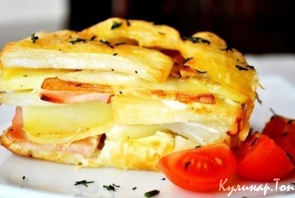 Запеканка из картофеля с корейкой