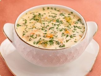 Английский куриный суп с плавленым сыром