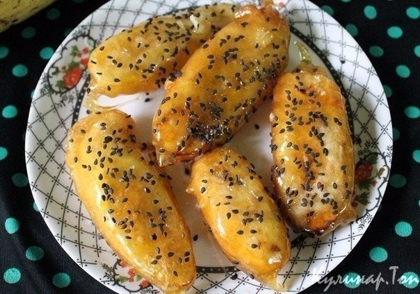 Бананы в карамельном соусе
