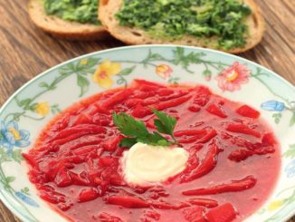 Борщ с соком свежей свеклы