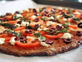 Диетическая пицца с курицей и грибами