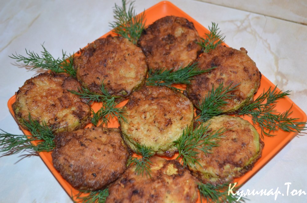 Фаршированные кабачки в кляре