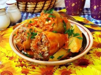 Фаршированный перец с картофелем