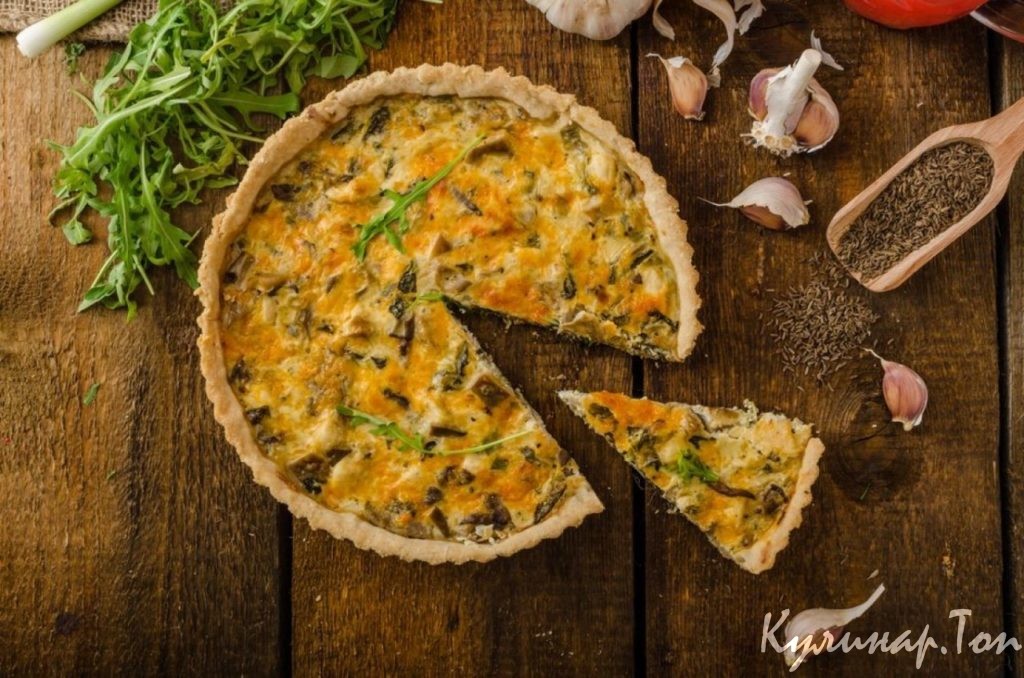 Французский пирог с картофелем и зеленью