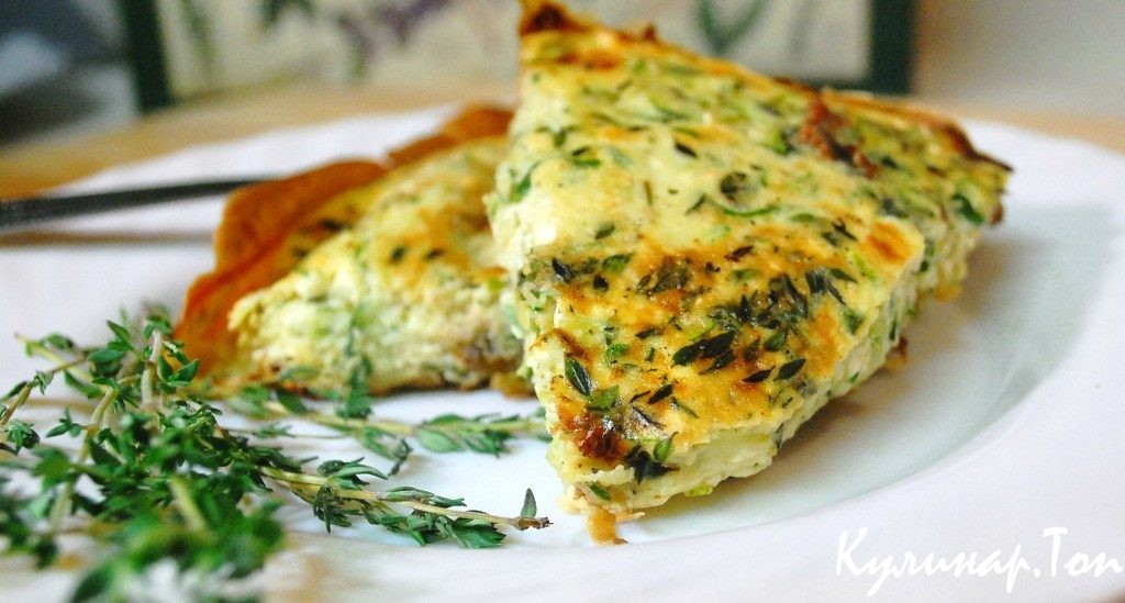 Фриттата с цукини, грибами и кукурузой