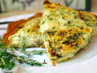 Фриттата с цукини, грибами и кукурузой