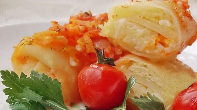 Голубцы с овощами Голубцы с овощами