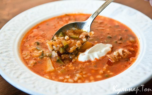 Густой куриный рассольник