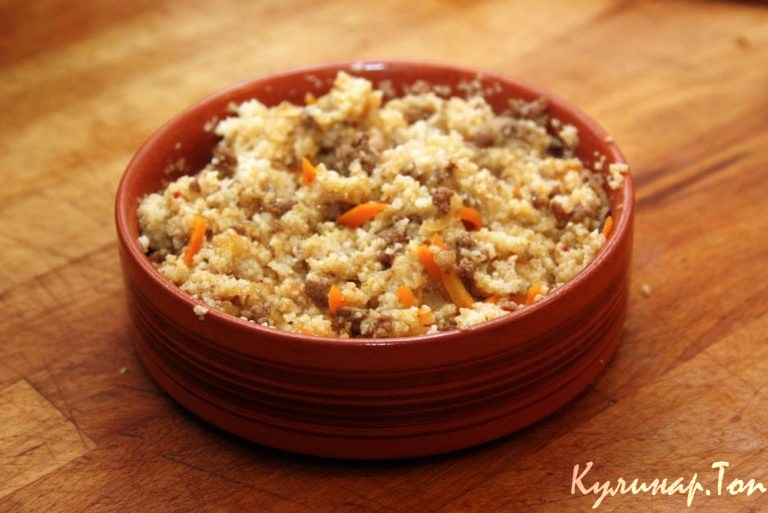 Каша пшенная с грибами