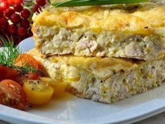 Кисло-сладкая запеканка из курицы с рисом