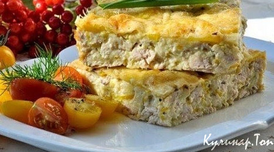 Кисло-сладкая запеканка из курицы с рисом