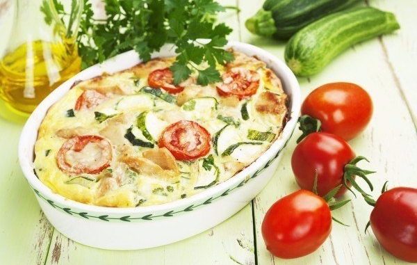 Куриная запеканка с кабачком и помидорами Куриная запеканка с кабачком и помидорами